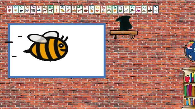 Let's draw a bee using shapes